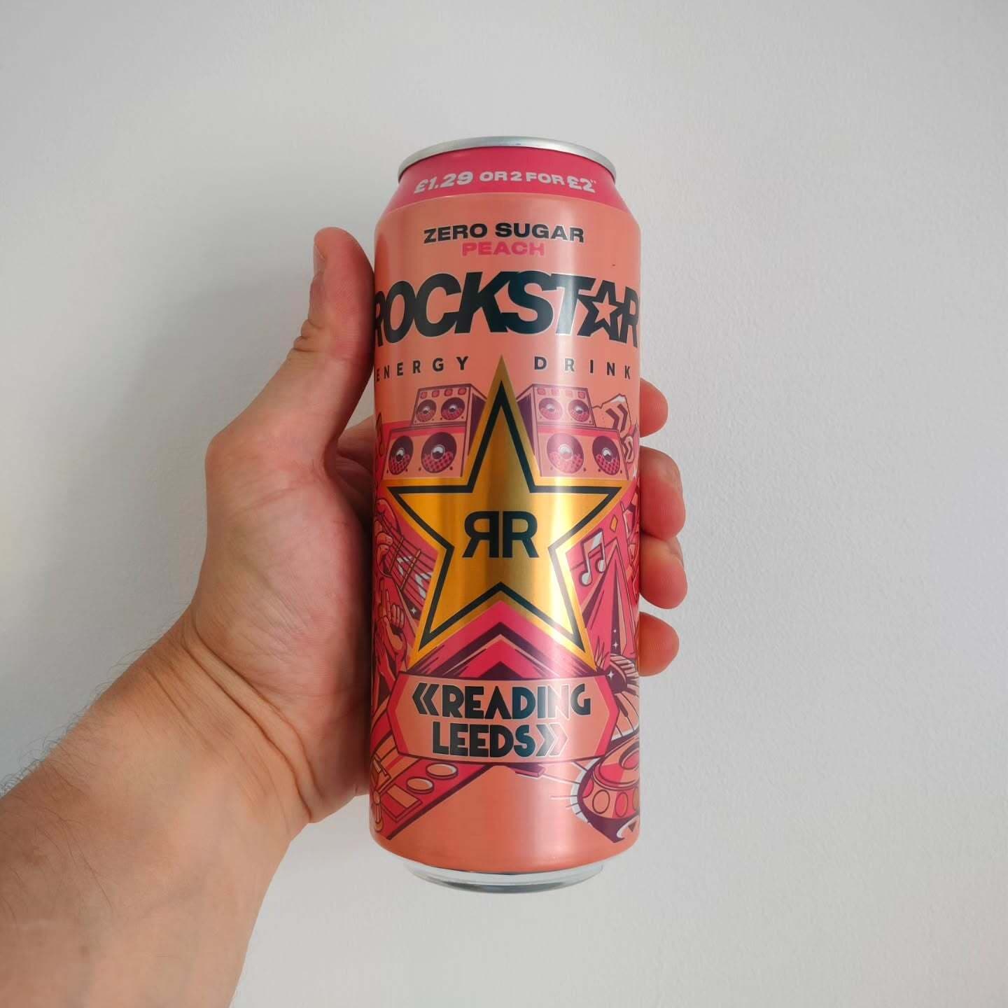 Rockstar Zero Sugar Peach